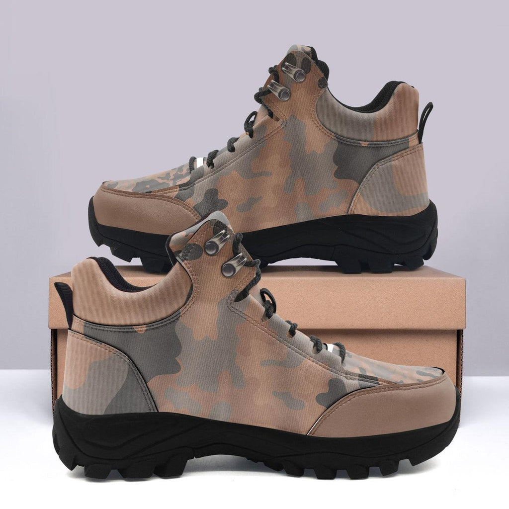 Eichenlaubmuster (Oak leaf A) WWII German Camo Hiking Shoes - CustomsPig