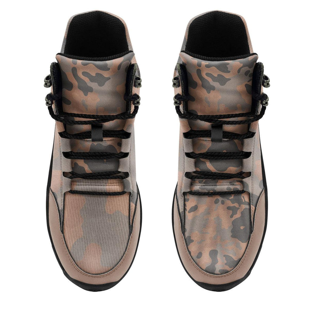 Eichenlaubmuster (Oak leaf A) WWII German Camo Hiking Shoes - CustomsPig