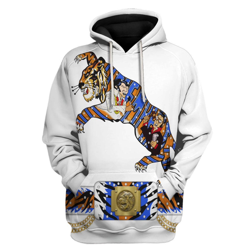 Elvis Presley Tiger Costume Hoodie Sweatshirt T-Shirt Sweatpants - CustomsPig.com