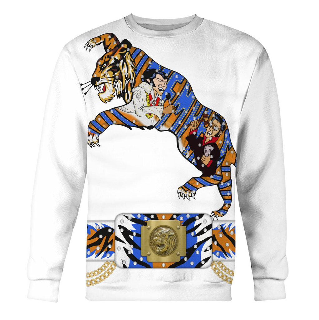 Elvis Presley Tiger Costume Hoodie Sweatshirt T-Shirt Sweatpants - CustomsPig.com