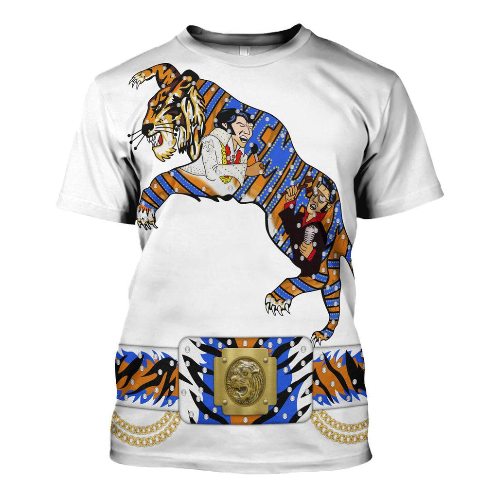 Elvis Presley Tiger Costume Hoodie Sweatshirt T-Shirt Sweatpants - CustomsPig.com