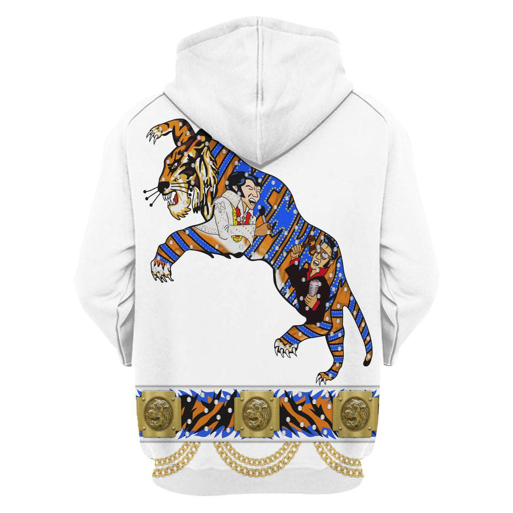 Elvis Presley Tiger Costume Hoodie Sweatshirt T-Shirt Sweatpants - CustomsPig.com