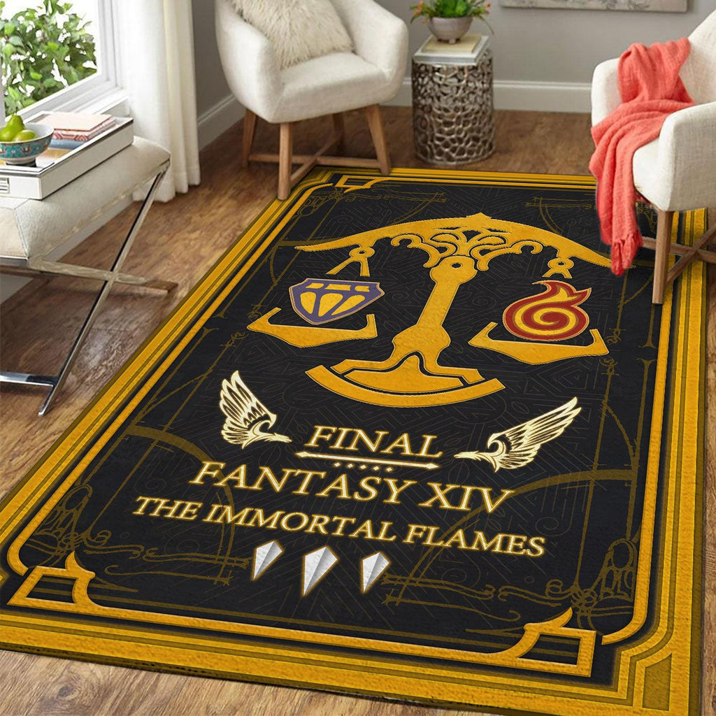 Final Fantasy XIV Grand Companies of Eorzea Ul'dah Immortal Flames Rug - DucG