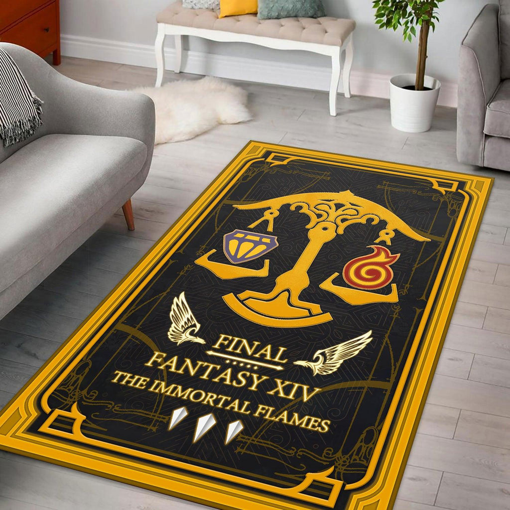 Final Fantasy XIV Grand Companies of Eorzea Ul'dah Immortal Flames Rug - DucG