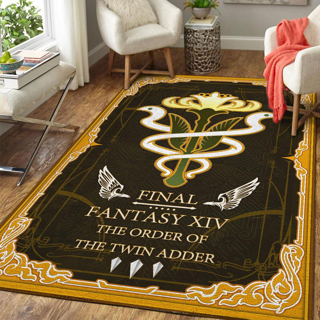 Final Fantasy XIV Grand Companies of Eorzeo Gridania Twin Adder Rug - DucG