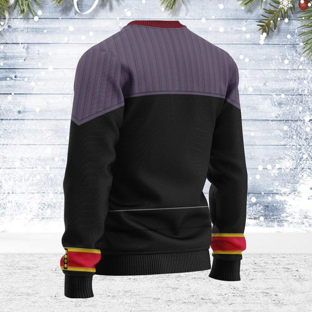 Flag Officer Themed Costume Christmas Wool Sweater - CustomsPig.com