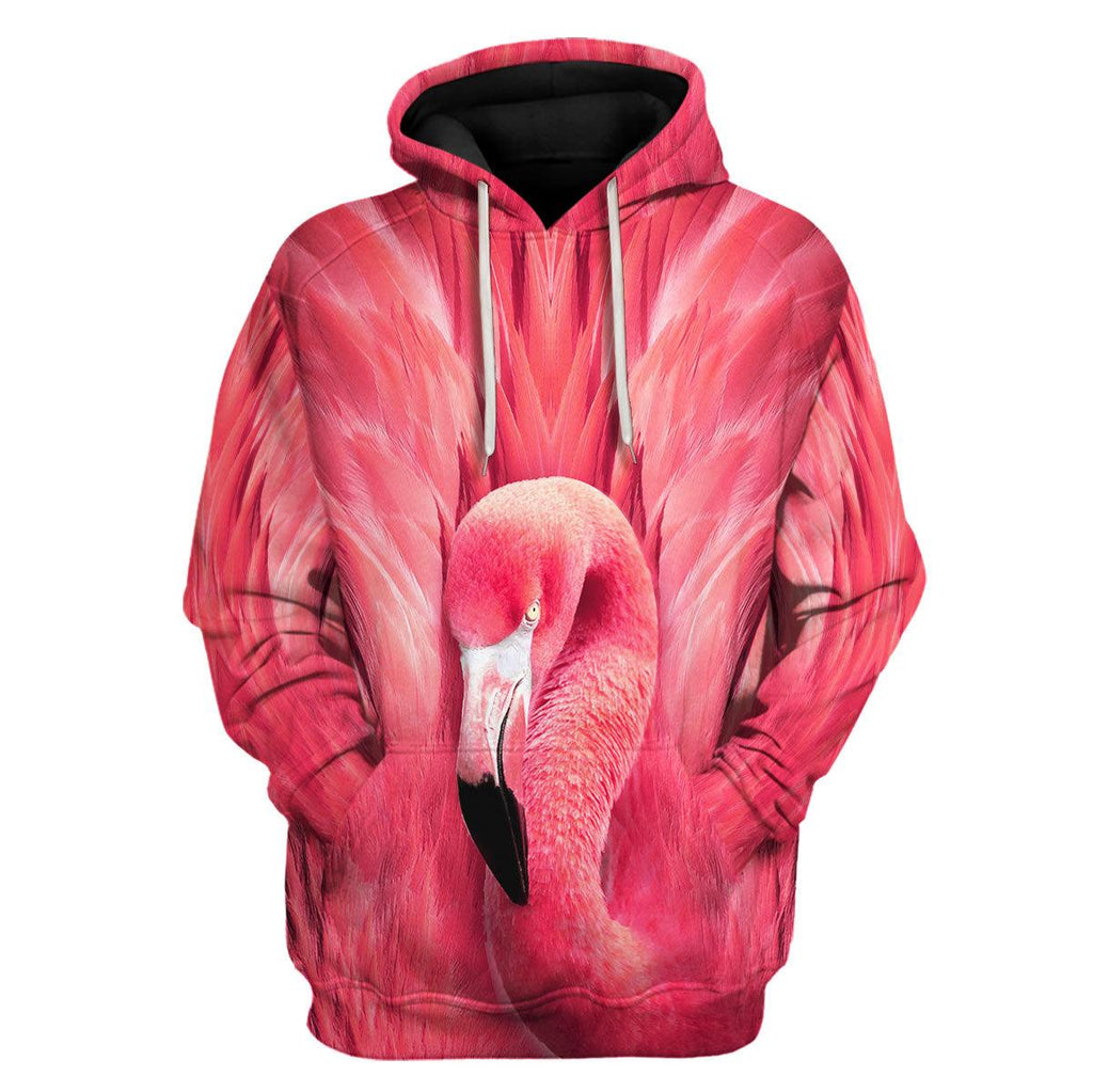 Flamingo 2 Animal Cosplay T-shirt Hoodie Sweatpants Apparel - CustomsPig