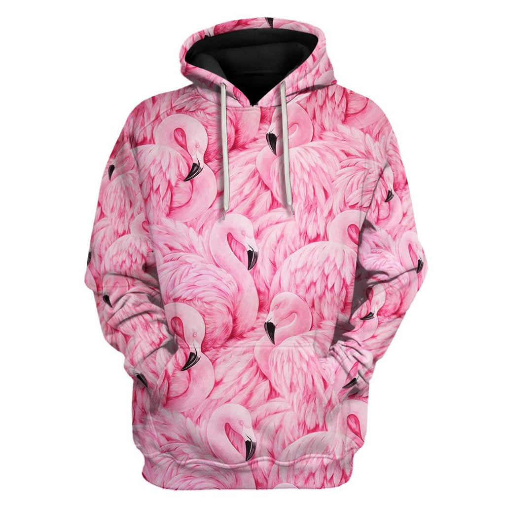 Flamingo Animal Cosplay T-shirt Hoodie Sweatpants Apparel - CustomsPig