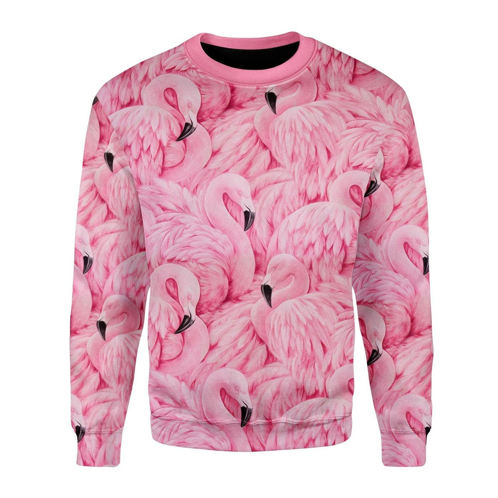 Flamingo Animal Cosplay T-shirt Hoodie Sweatpants Apparel - CustomsPig