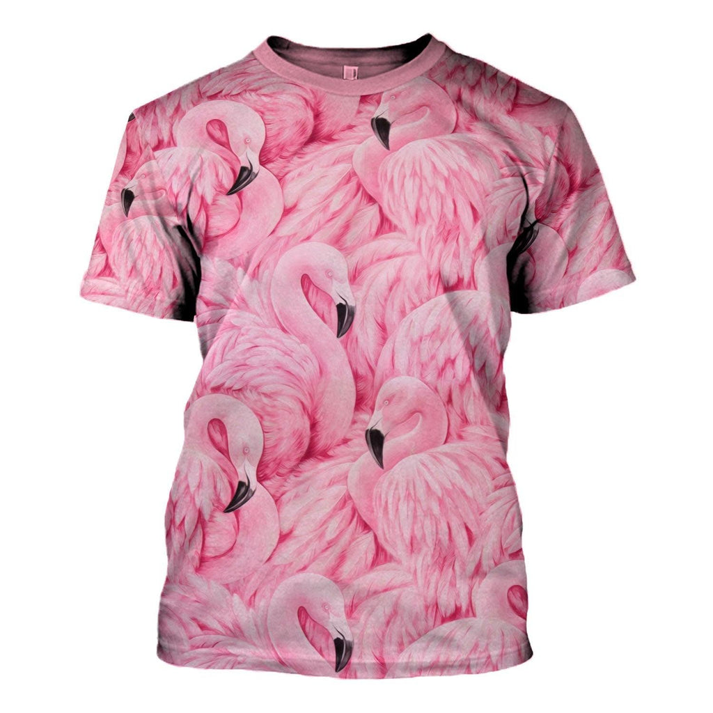 Flamingo Animal Cosplay T-shirt Hoodie Sweatpants Apparel - CustomsPig