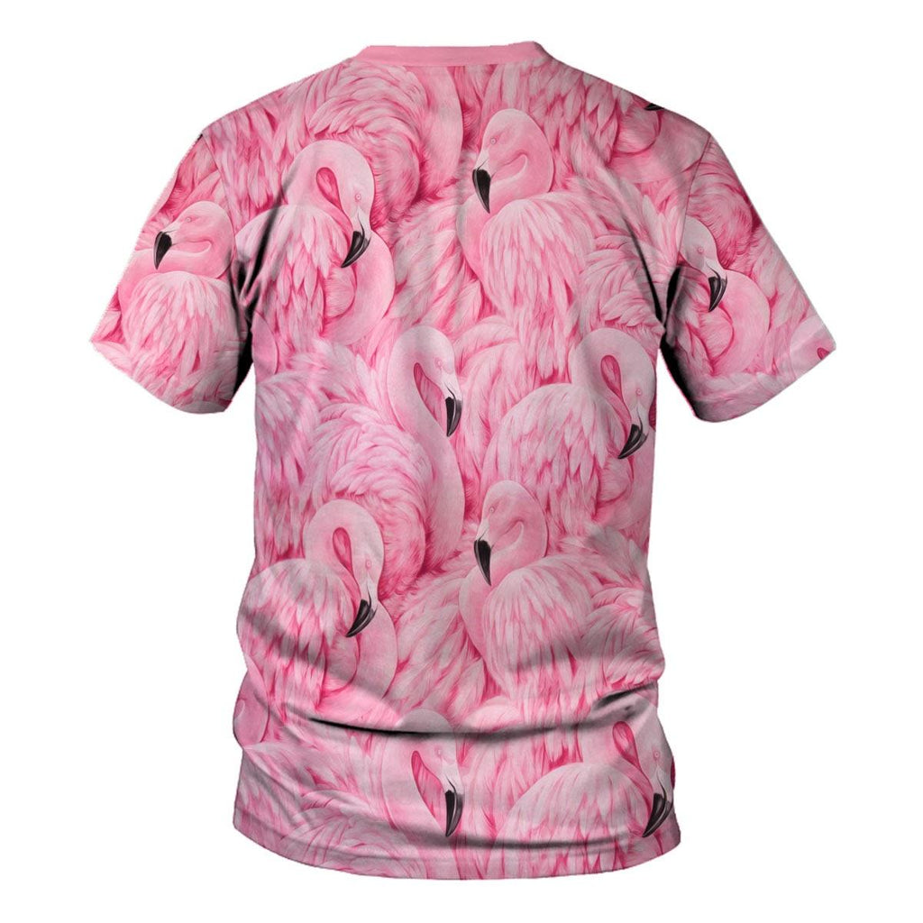 Flamingo Animal Cosplay T-shirt Hoodie Sweatpants Apparel - CustomsPig