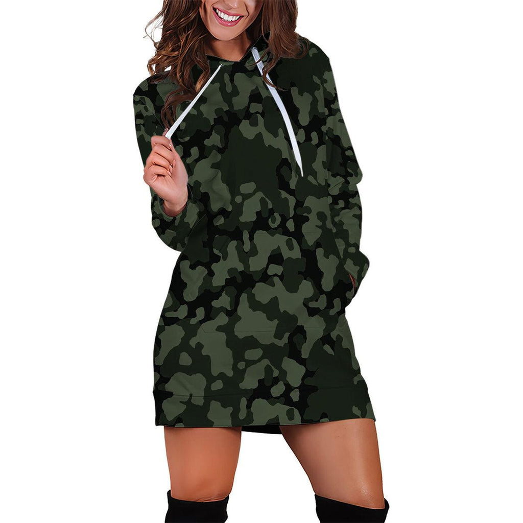 Flecktarn Darkgreen Dress Hoodie - CustomsPig