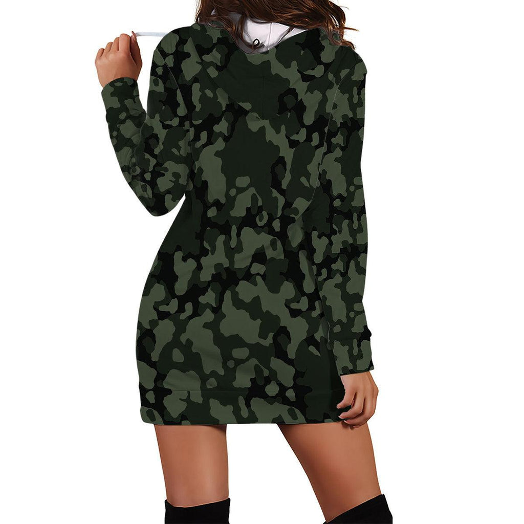 Flecktarn Darkgreen Dress Hoodie - CustomsPig