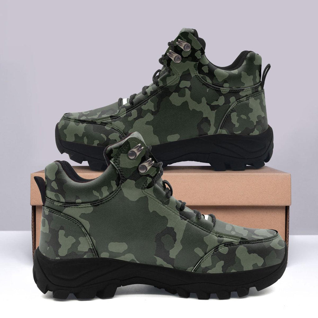 Flecktarn Darkgreen Hiking Shoes - CustomsPig