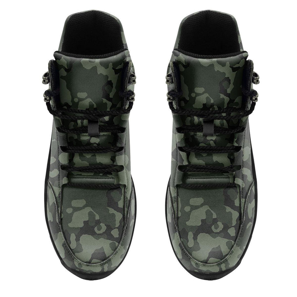 Flecktarn Darkgreen Hiking Shoes - CustomsPig