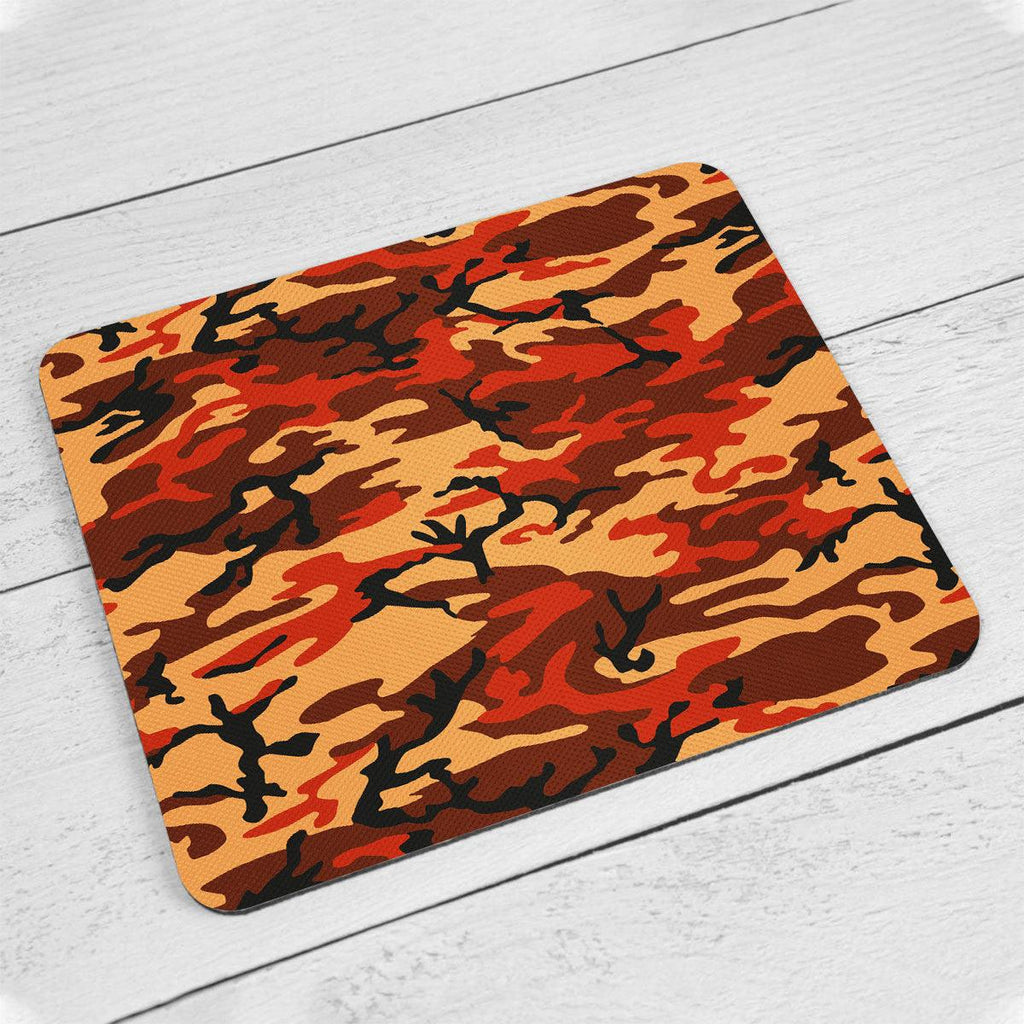 Flecktarn Red Brown German World War II Camouflage Patterns MousePad - CustomsPig