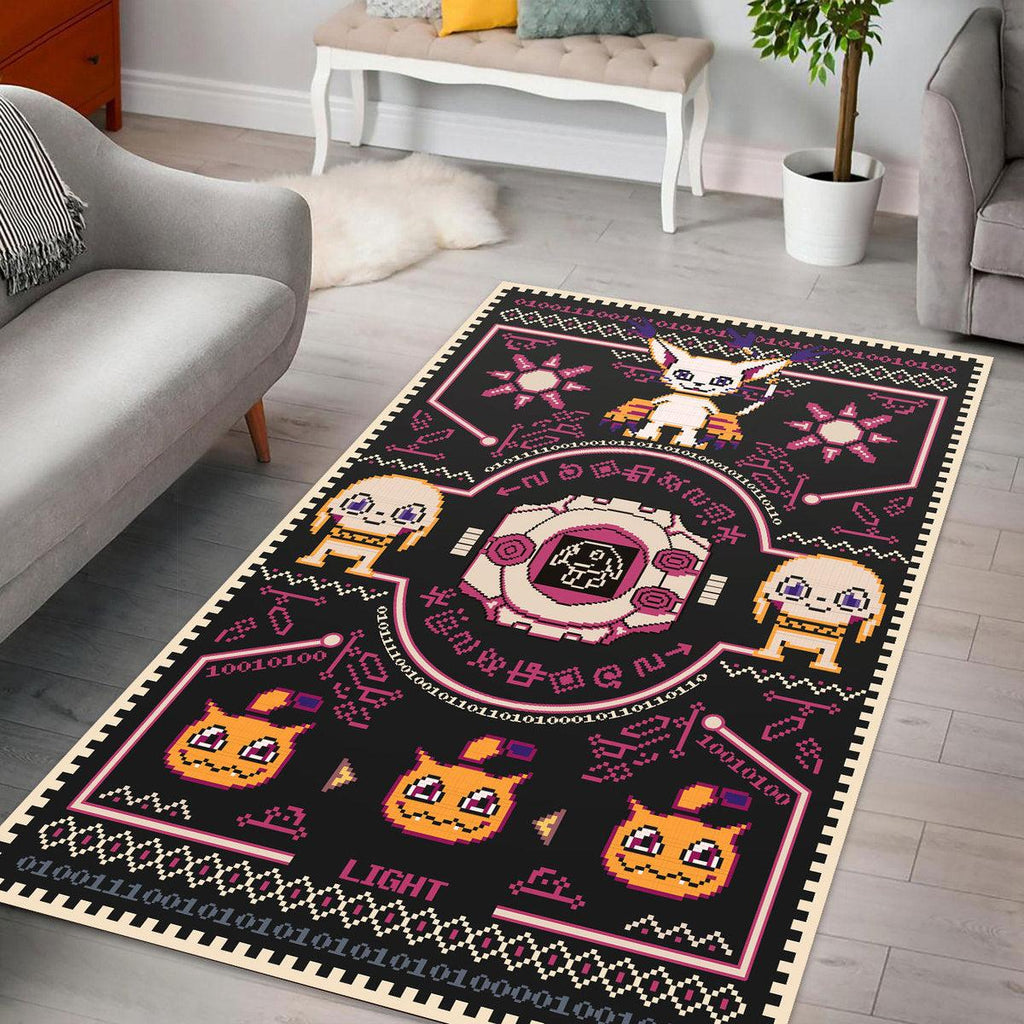 Gatomon Digimon - Angewomon Crest of Light Rug - DucG