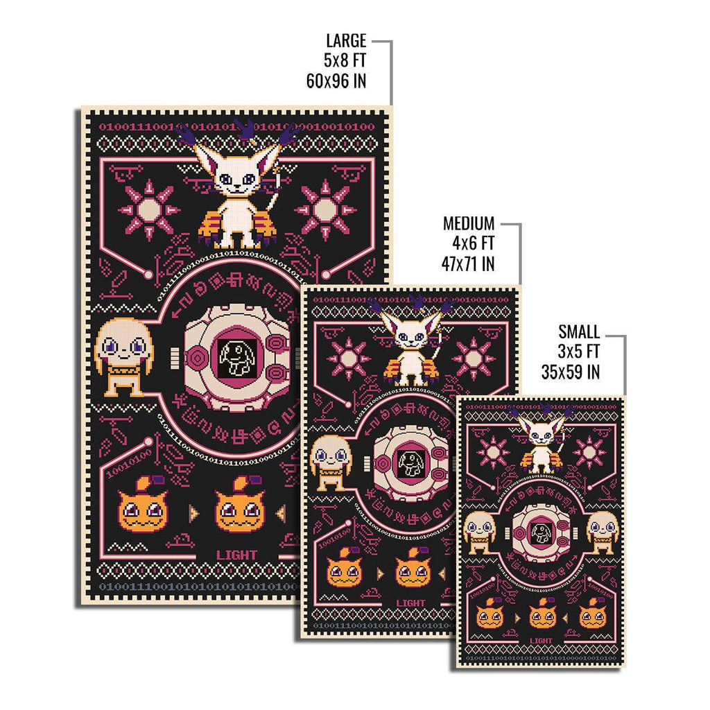 Gatomon Digimon - Angewomon Crest of Light Rug - DucG