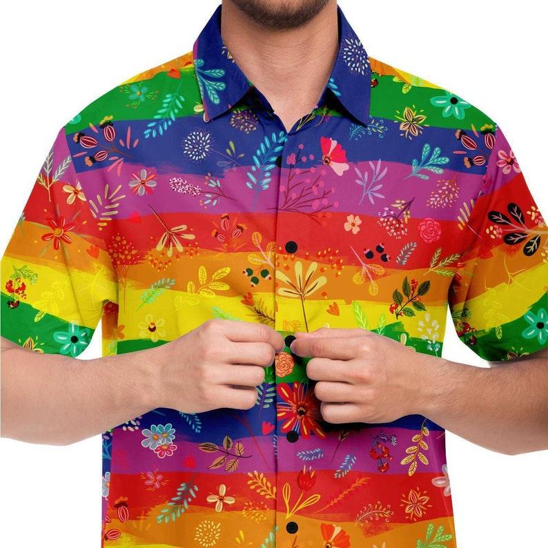 Gay Flower Hawaiian Shirt - CustomsPig