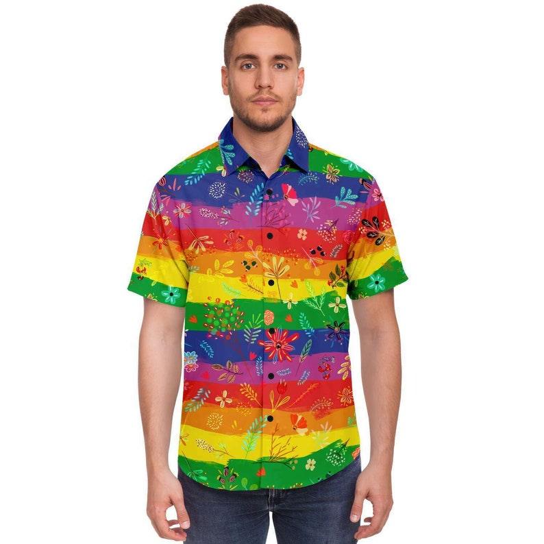 Gay Flower Hawaiian Shirt - CustomsPig