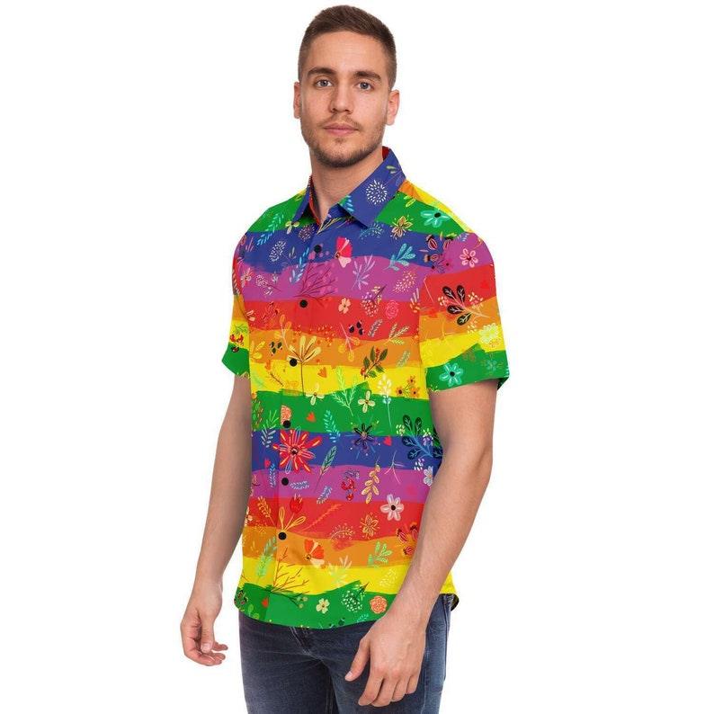 Gay Flower Hawaiian Shirt - CustomsPig