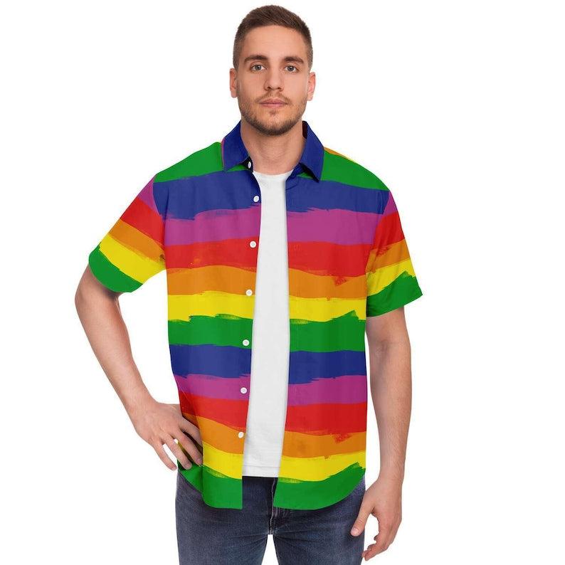 Gay Pride Hawaiian Shirt - CustomsPig