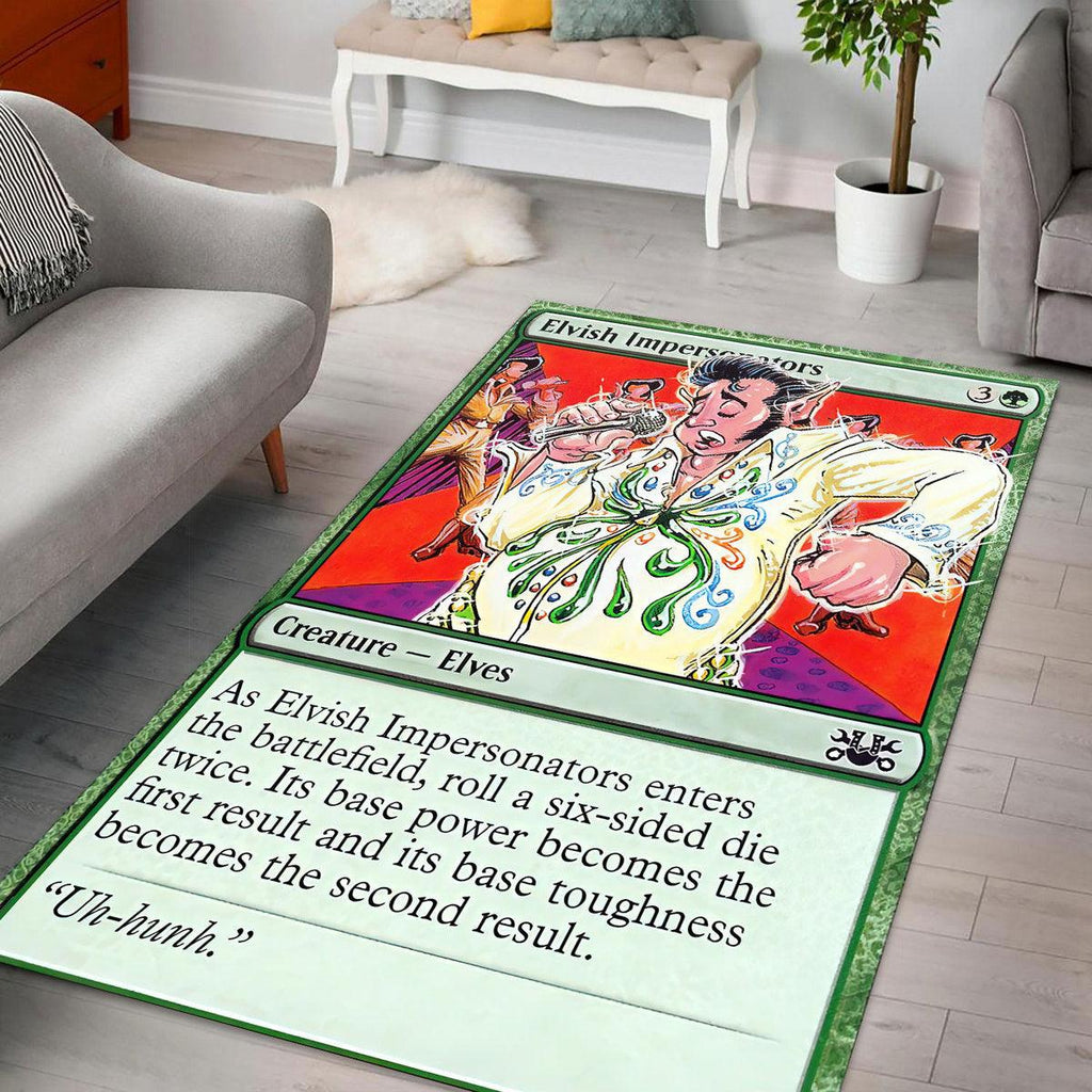 Gearhmie Elvis Presley Elvish Impersonators The Gathering card Rug Evolution - CustomsPig.com