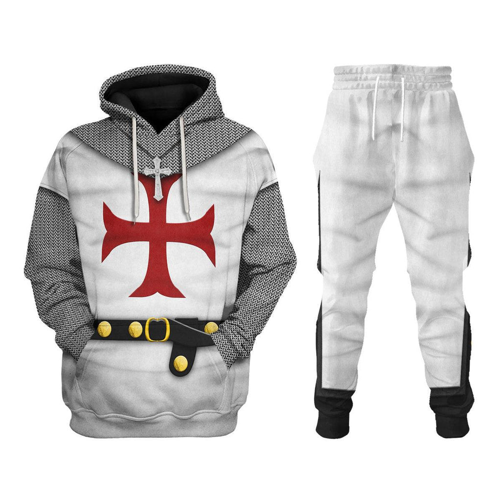 CustomsPig 1147Ÿ??1149 English Templar Knight Costume Hoodie Sweatshirt T-Shirt Tracksuit - CustomsPig.com