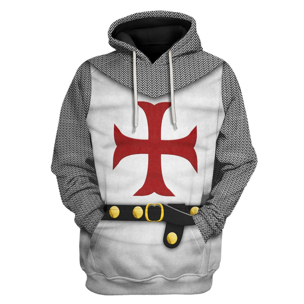 CustomsPig 1189-1192 English Templar Knights Costume Hoodie Sweatshirt T-Shirt Tracksuit - CustomsPig.com