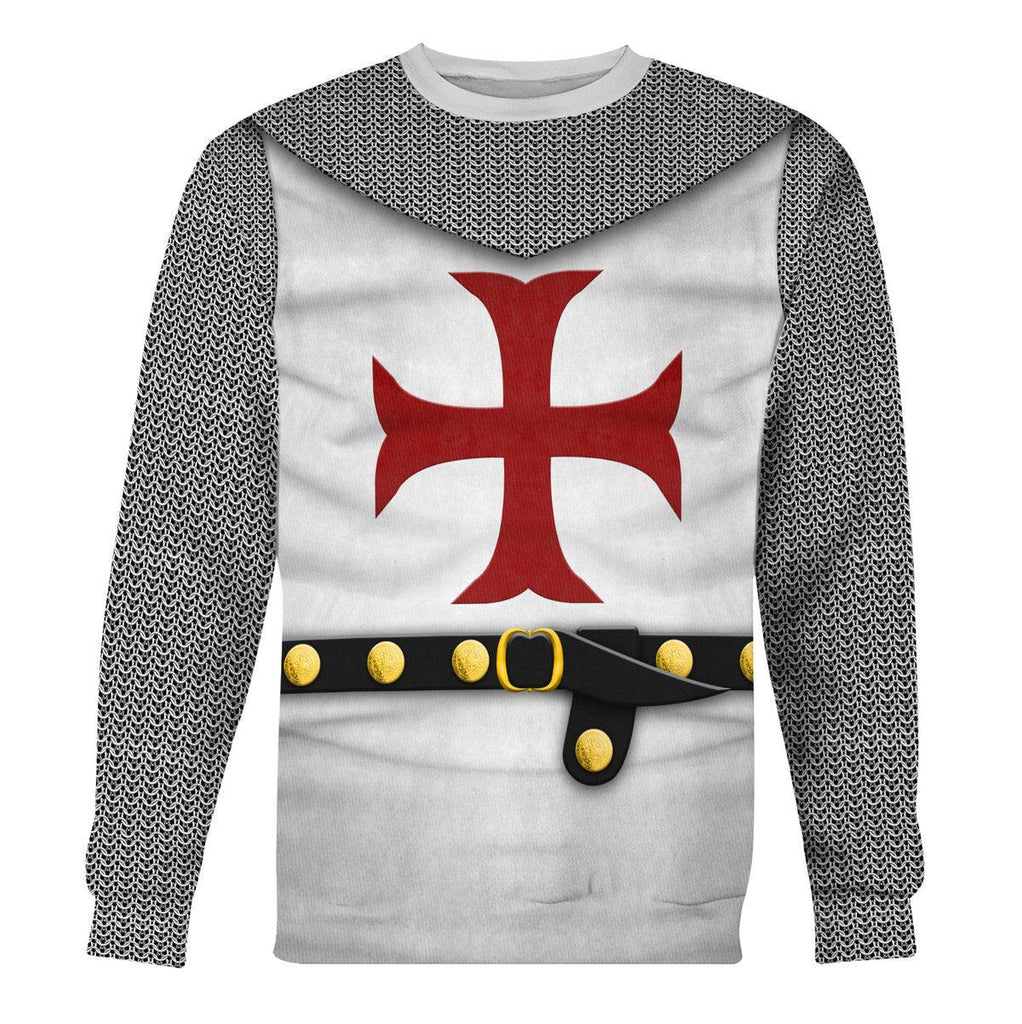 CustomsPig 1189-1192 English Templar Knights Costume Hoodie Sweatshirt T-Shirt Tracksuit - CustomsPig.com