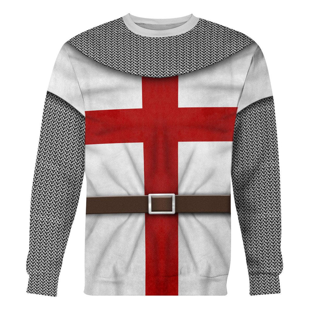 CustomsPig 1189-1192 Templar Knight-String Mail Costume Hoodie Sweatshirt T-Shirt Tracksuit - CustomsPig.com