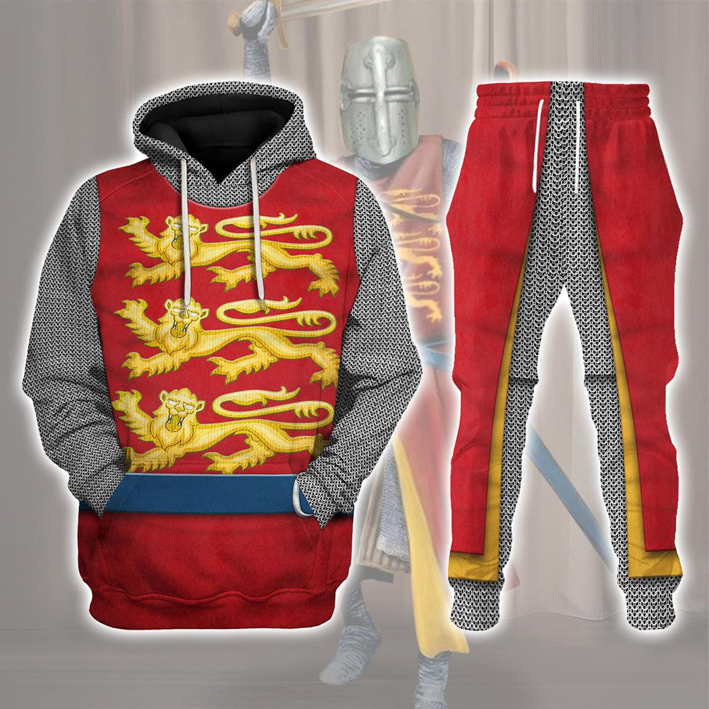 CustomsPig 12th Century English Knights Costume Hoodie Sweatshirt T-Shirt Tracksuit - CustomsPig.com