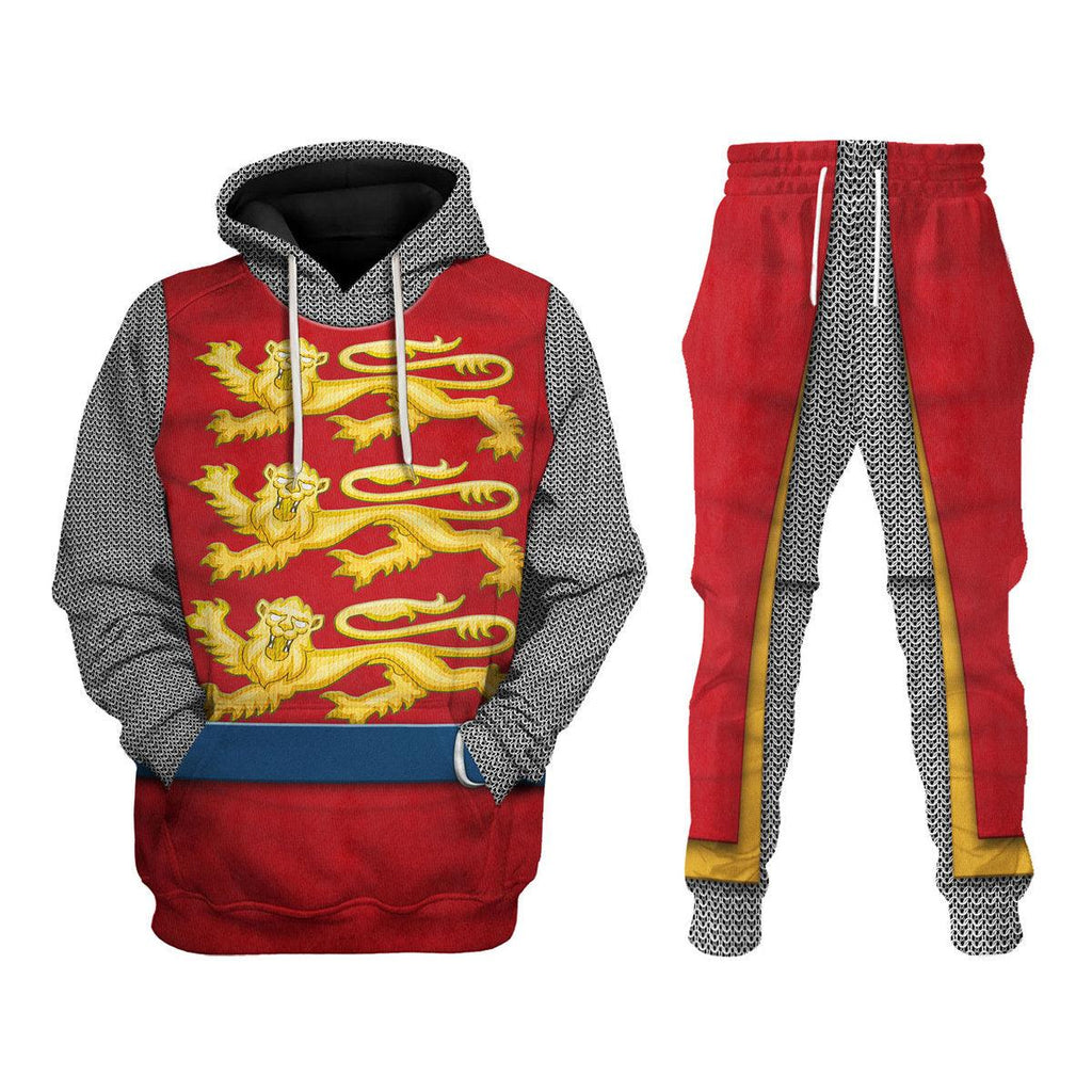 CustomsPig 12th Century English Knights Costume Hoodie Sweatshirt T-Shirt Tracksuit - CustomsPig.com