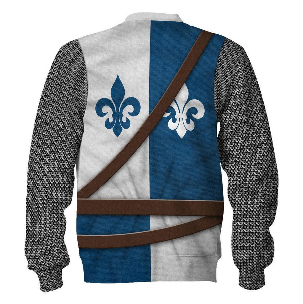 CustomsPig 12th Century French Knight Costume Hoodie Sweatshirt T-Shirt Tracksuit - CustomsPig.com