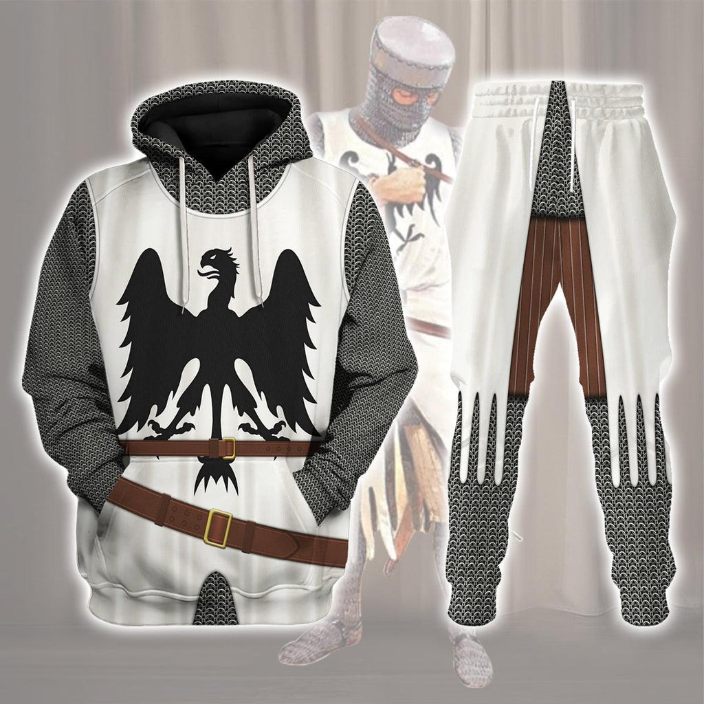 CustomsPig 12th Century German Knight Costume Hoodie Sweatshirt T-Shirt Tracksuit - CustomsPig.com