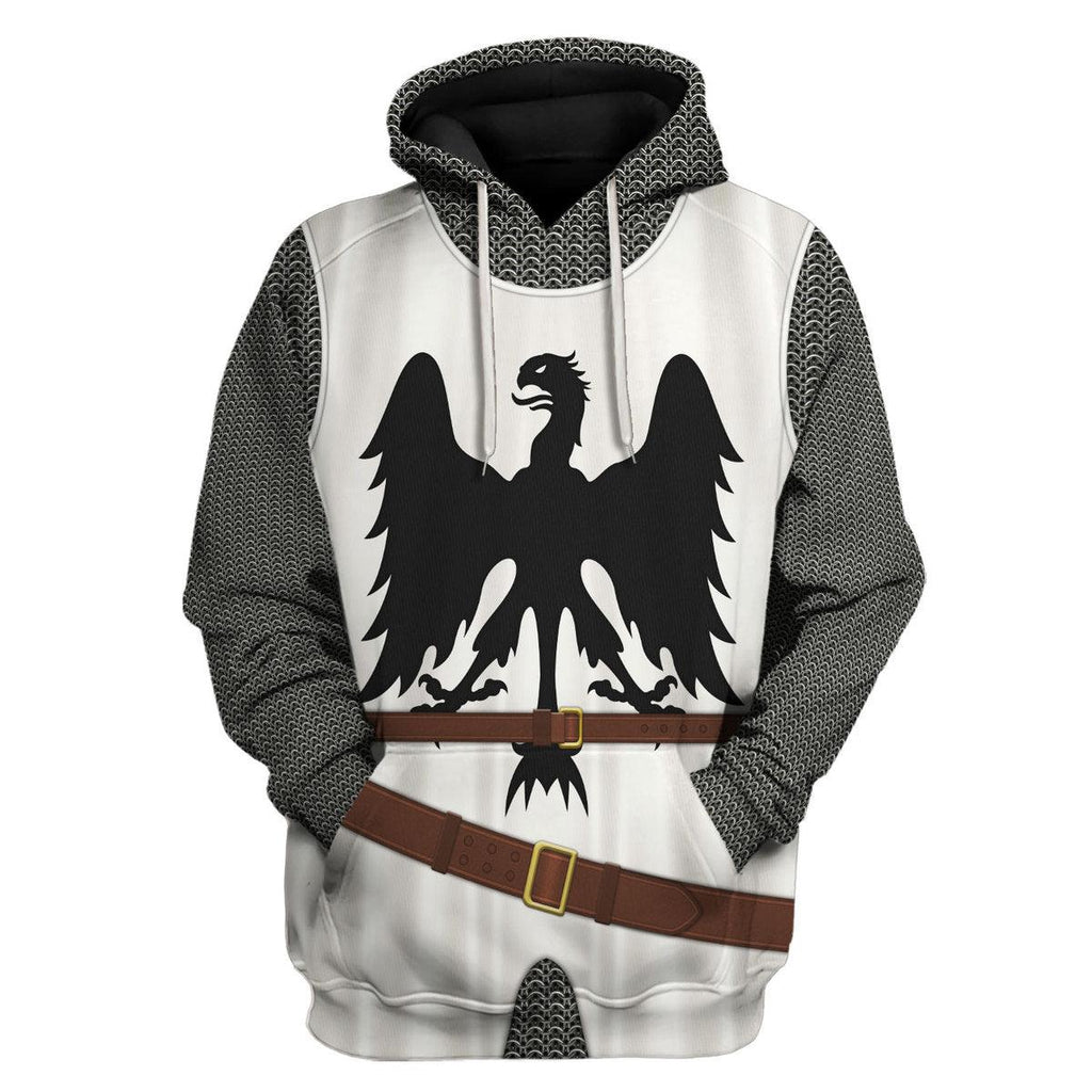 CustomsPig 12th Century German Knight Costume Hoodie Sweatshirt T-Shirt Tracksuit - CustomsPig.com