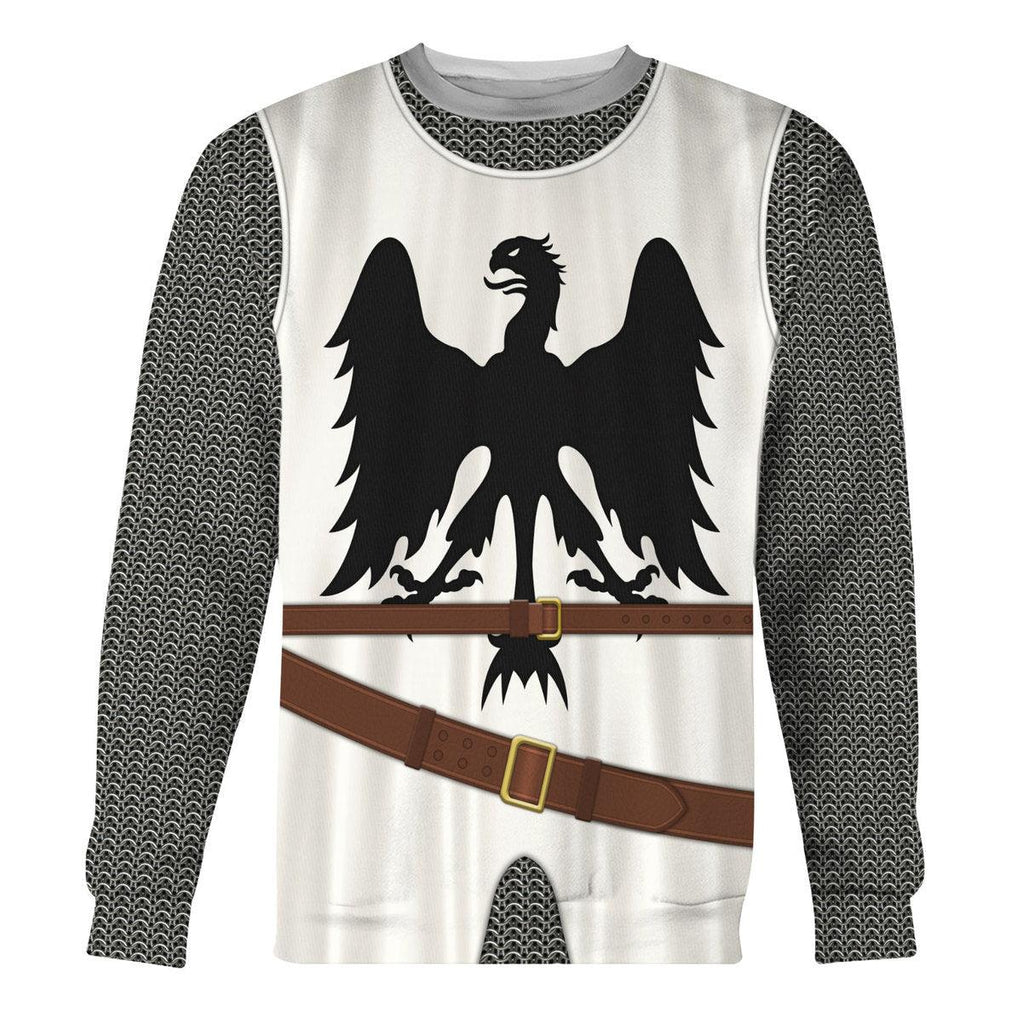 CustomsPig 12th Century German Knight Costume Hoodie Sweatshirt T-Shirt Tracksuit - CustomsPig.com