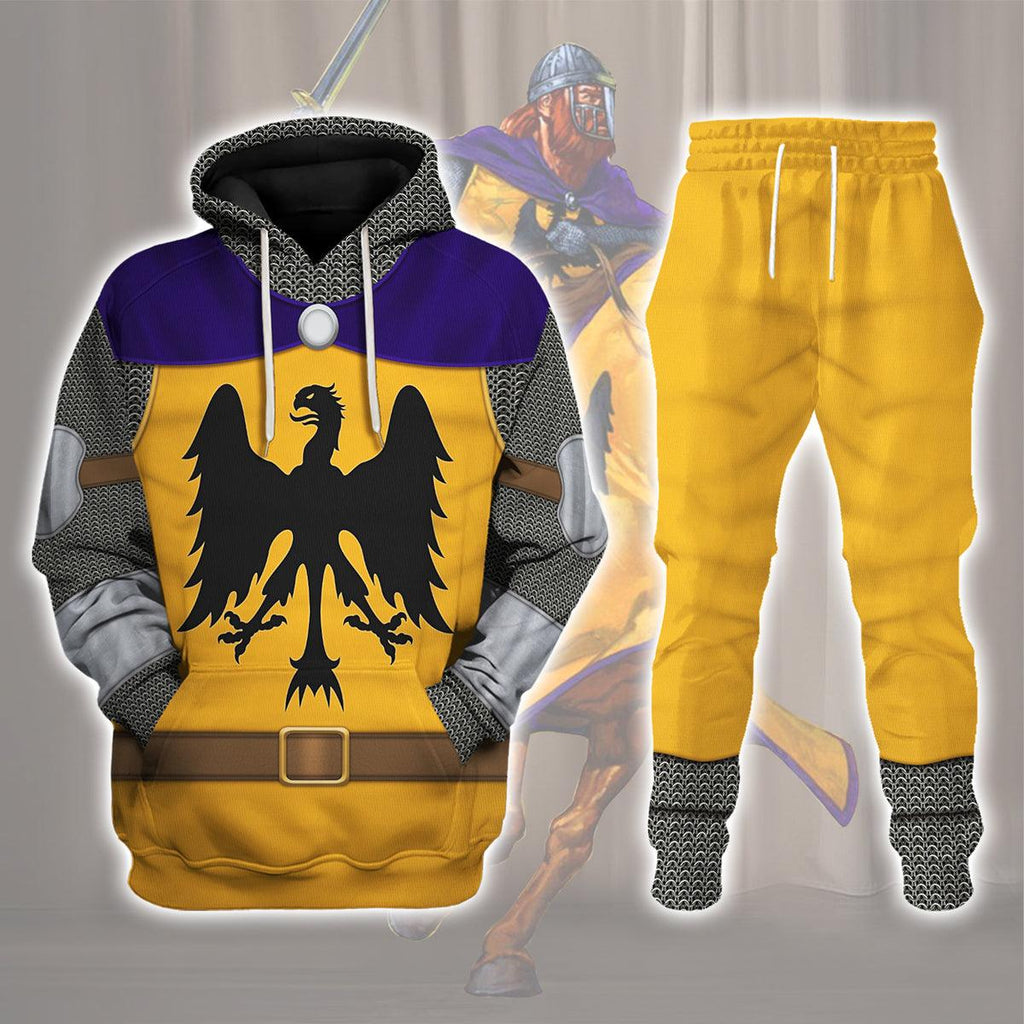 CustomsPig 12th Century Holy Roman Empire Knight Costume Hoodie Sweatshirt T-Shirt Tracksuit - CustomsPig.com