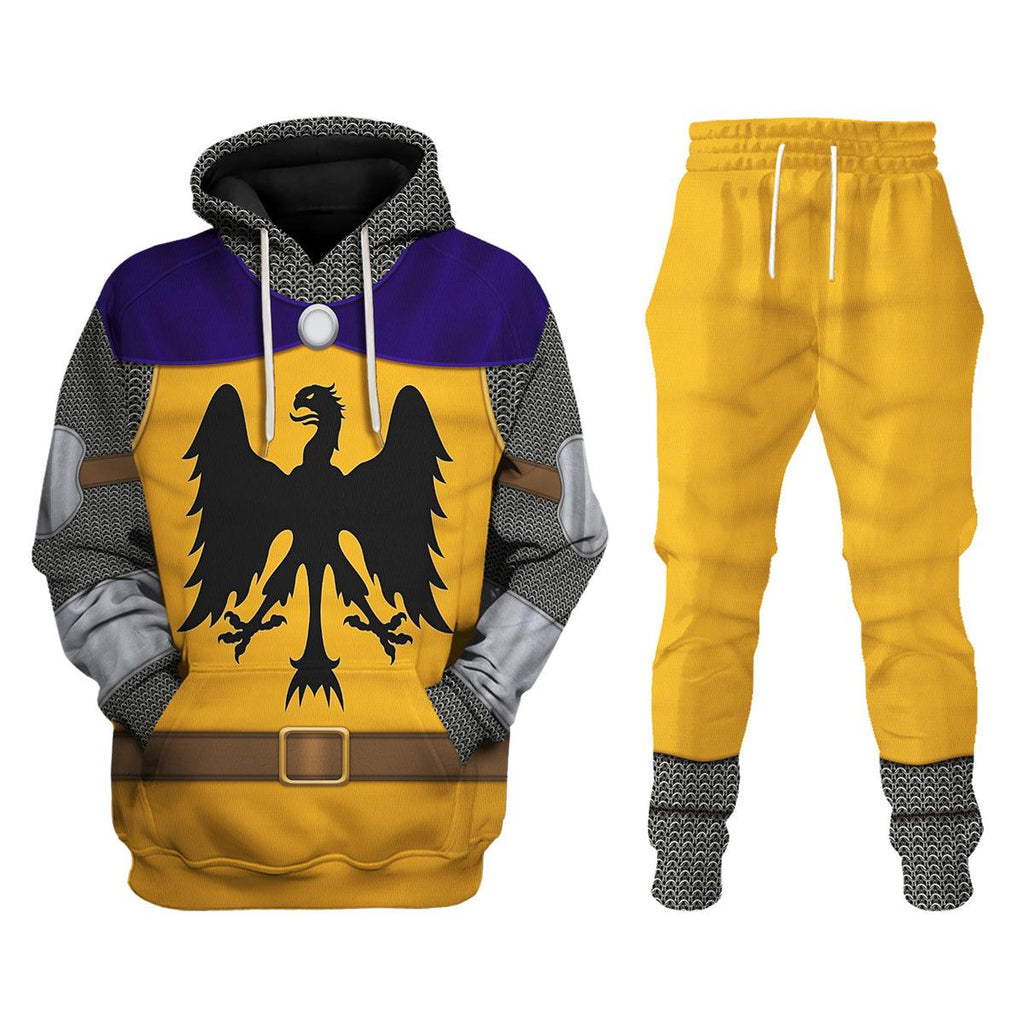 CustomsPig 12th Century Holy Roman Empire Knight Costume Hoodie Sweatshirt T-Shirt Tracksuit - CustomsPig.com