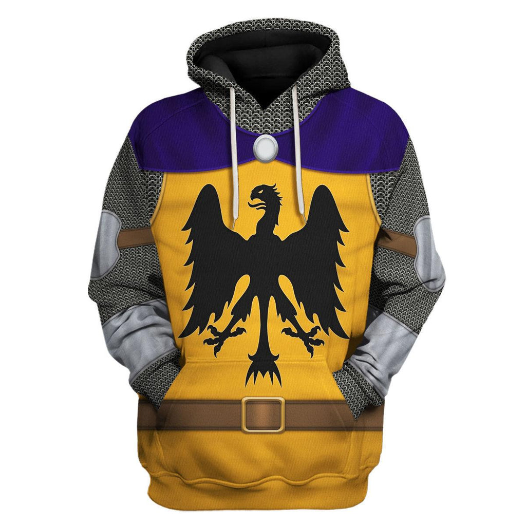 CustomsPig 12th Century Holy Roman Empire Knight Costume Hoodie Sweatshirt T-Shirt Tracksuit - CustomsPig.com