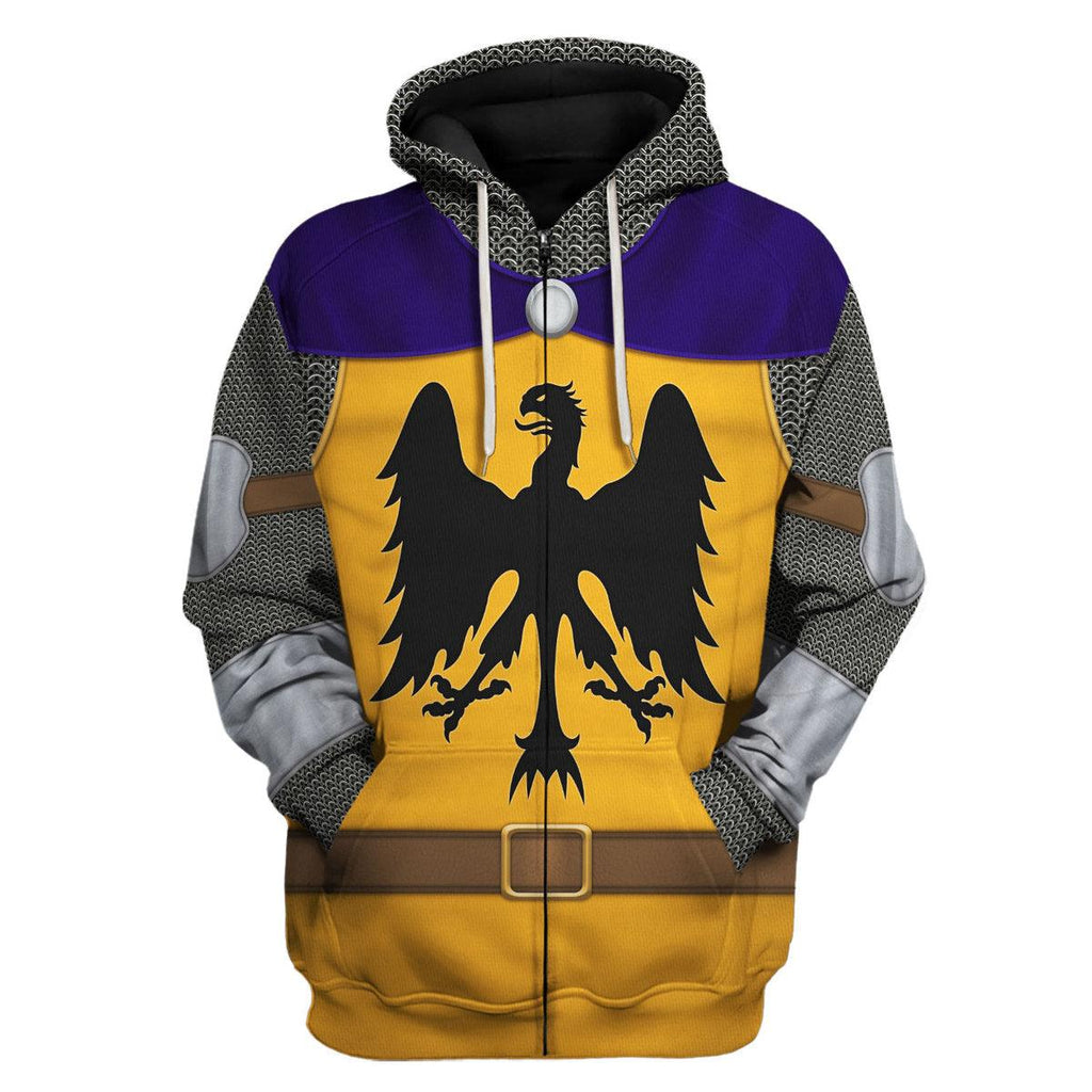 CustomsPig 12th Century Holy Roman Empire Knight Costume Hoodie Sweatshirt T-Shirt Tracksuit - CustomsPig.com