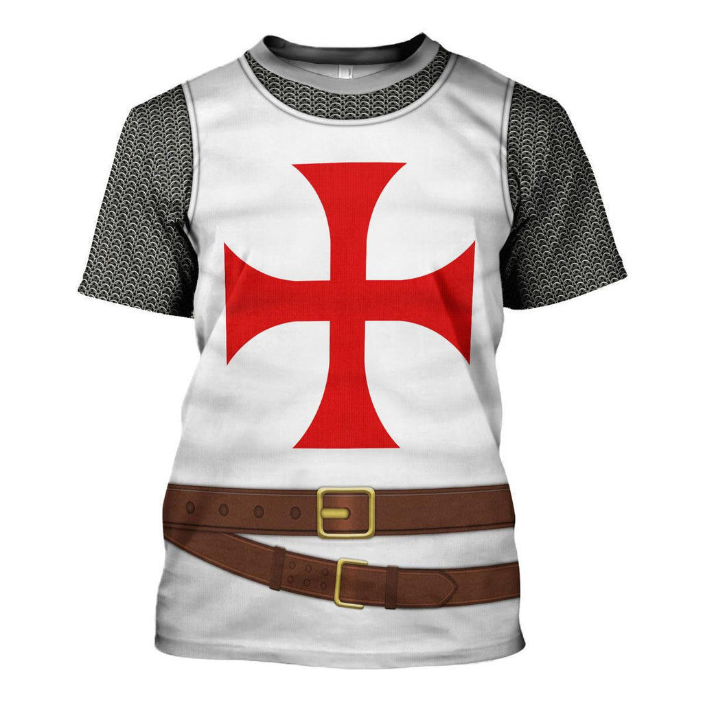 CustomsPig 12th Century Knights Templar Costume Hoodie Sweatshirt T-Shirt Tracksuit - CustomsPig.com