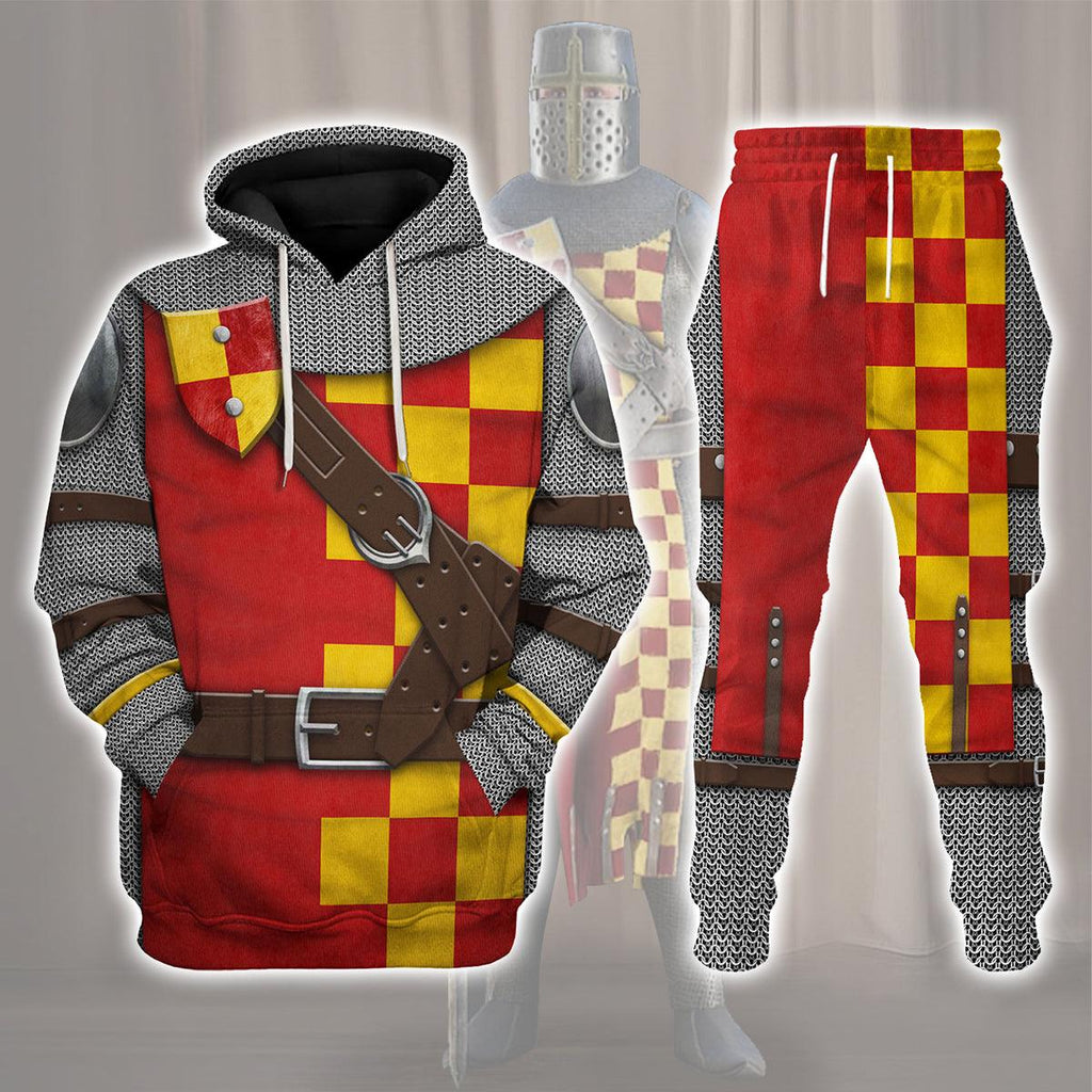 CustomsPig 13th Century English Knight Costume Hoodie Sweatshirt T-Shirt Tracksuit - CustomsPig.com