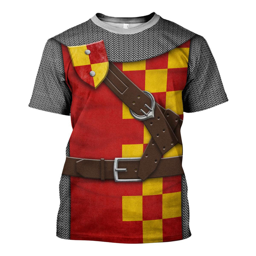 CustomsPig 13th Century English Knight Costume Hoodie Sweatshirt T-Shirt Tracksuit - CustomsPig.com