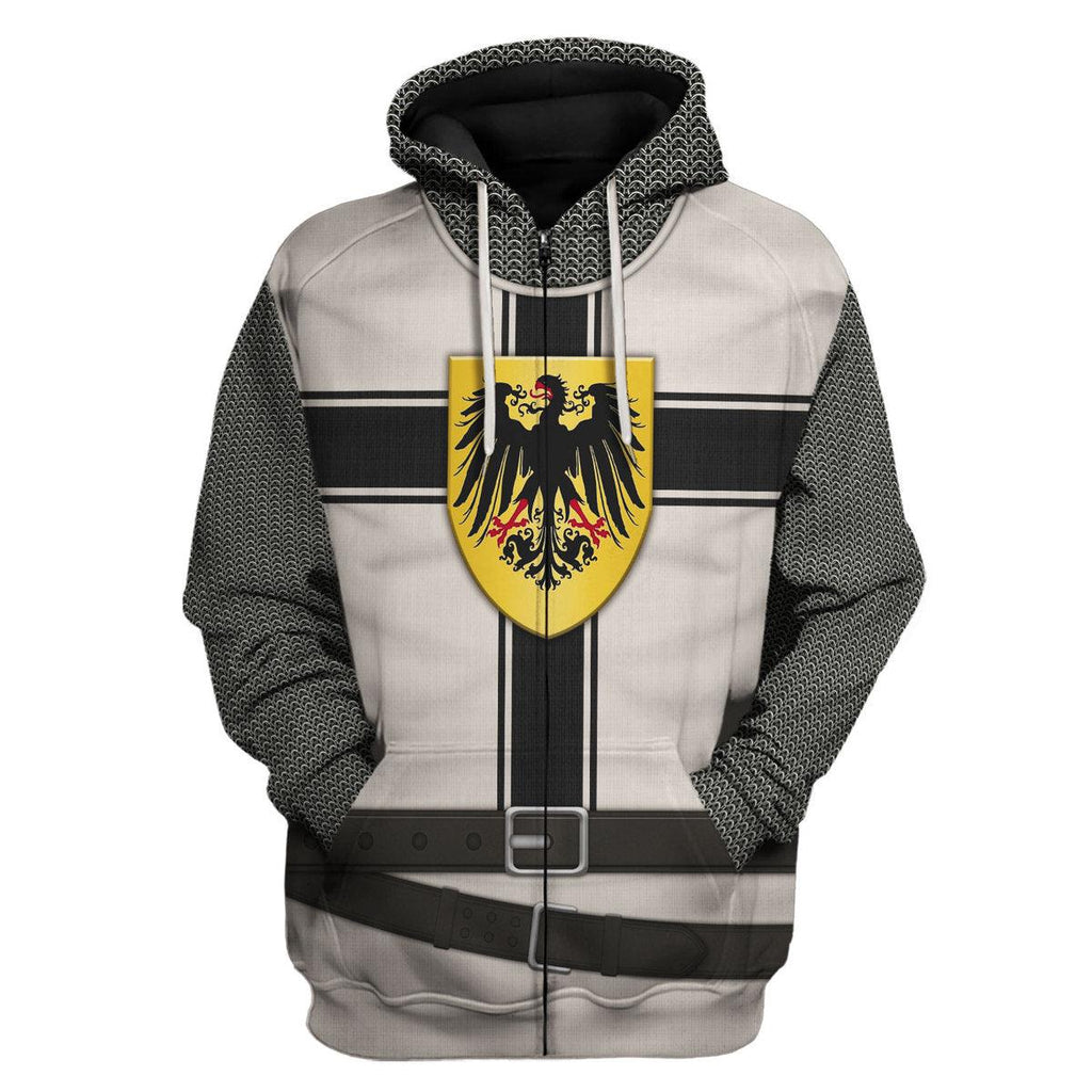 CustomsPig 13th Century Teutonic Knight of Saint Mary Costume Hoodie Sweatshirt T-Shirt Tracksuit - CustomsPig.com