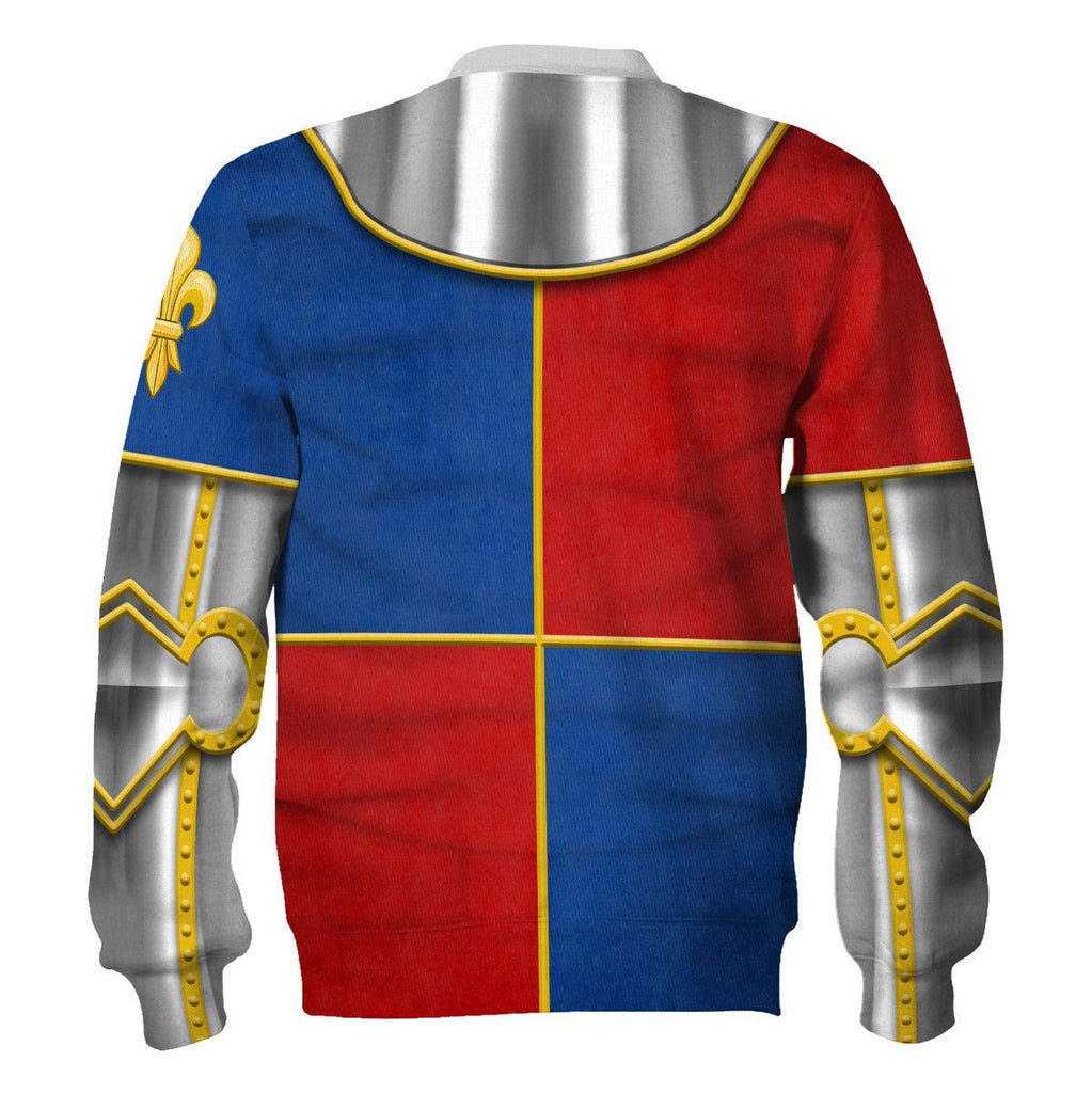 CustomsPig 1415 Agincourt Charles I d'Albret Knight Costume Hoodie Sweatshirt T-Shirt Tracksuit - CustomsPig.com