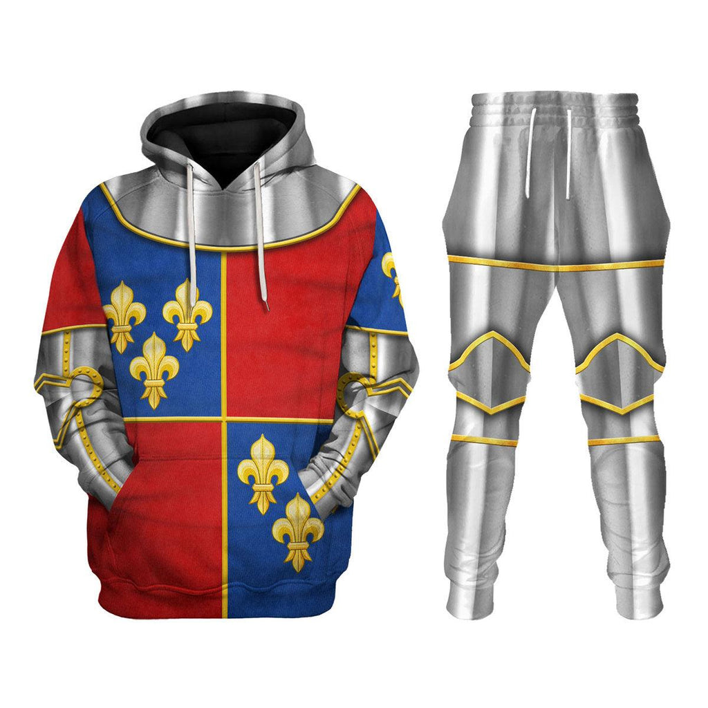 CustomsPig 1415 Agincourt Charles I d'Albret Knight Costume Hoodie Sweatshirt T-Shirt Tracksuit - CustomsPig.com