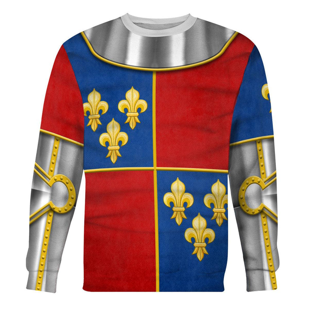 CustomsPig 1415 Agincourt Charles I d'Albret Knight Costume Hoodie Sweatshirt T-Shirt Tracksuit - CustomsPig.com