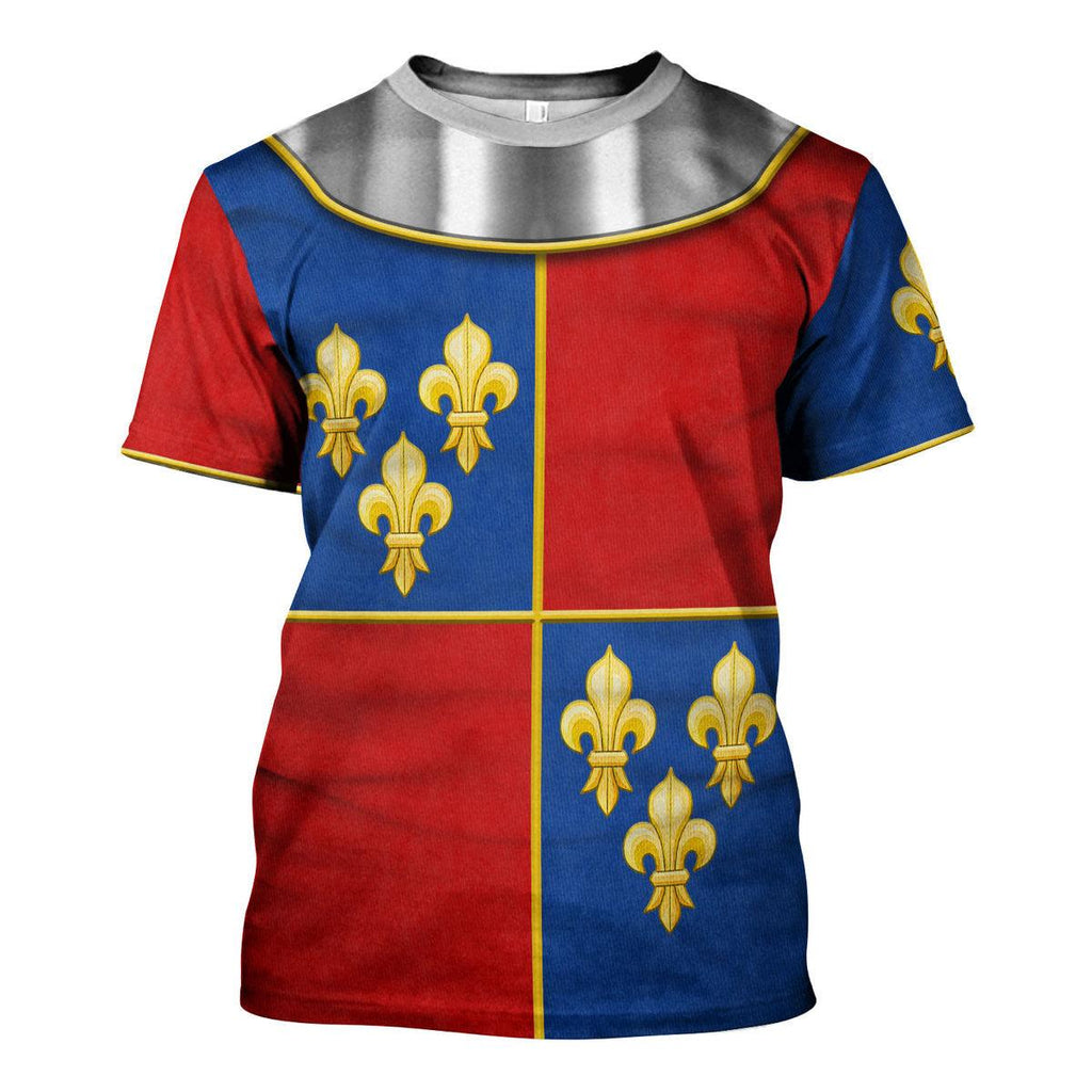 CustomsPig 1415 Agincourt Charles I d'Albret Knight Costume Hoodie Sweatshirt T-Shirt Tracksuit - CustomsPig.com