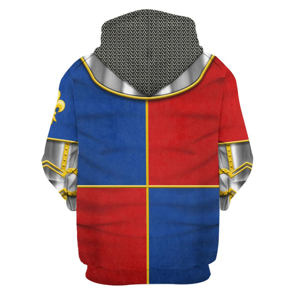 CustomsPig 1415 Agincourt Charles I d'Albret Knight Costume Hoodie Sweatshirt T-Shirt Tracksuit - CustomsPig.com